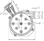 OWB9250C Bezszczotkowy wentylator odśrodkowy DC Przemysłowy wentylator dmuchawy CPAP 3,1 &amp;#39;&amp;#39; 8Kpa 24V