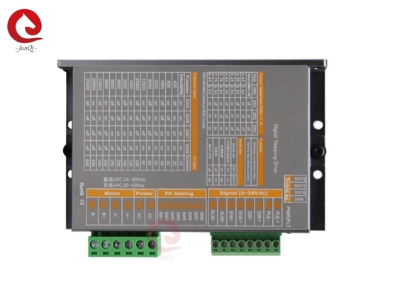 Junqi 24V~80VDC Prąd2.0A~8.4A Cyfrowy skok w dół na 4,68-przewodowy 2-fazowy silnik stopniowy