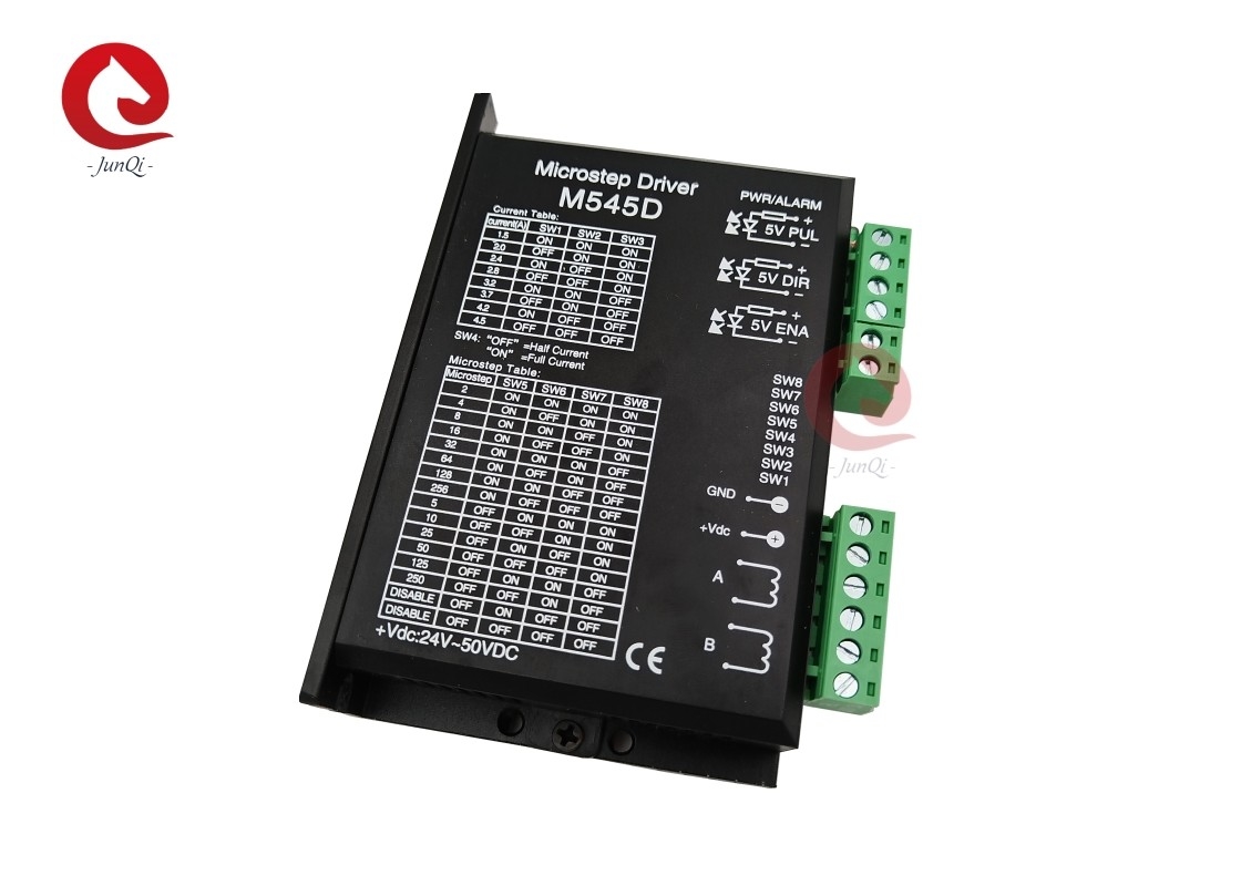 Junqi Nema23/34 Stepper Driver DM545D 4.5A 24~50VDC dla 2-fazowego sterownika stoperowego silnika CNC Gravering Machine